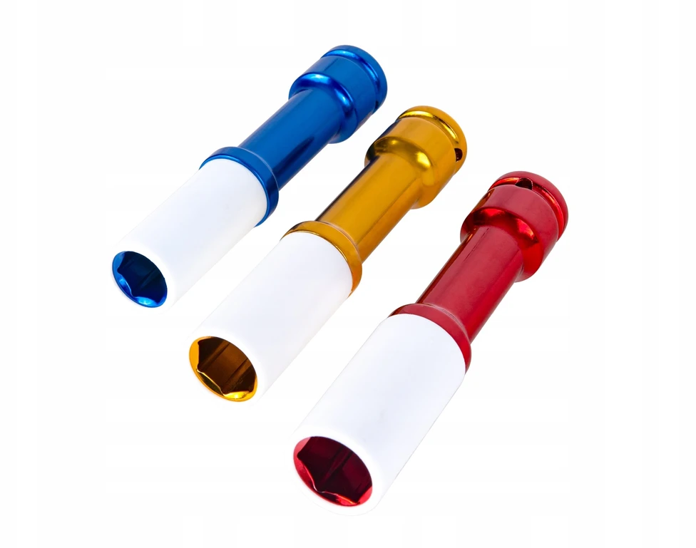 Geko Ilgų smūginių lizdų rinkinys aliuminiams ratlankiams 17mm 19mm 21mm (10)