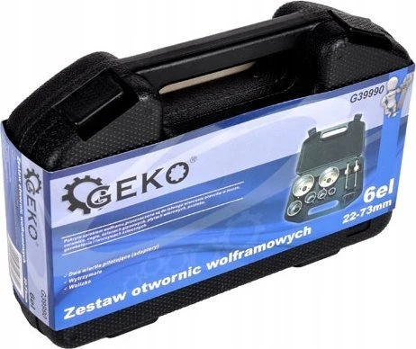 Gręžimo karūnų komplektas Geko U39990; 22-73 mm; 6 vnt.