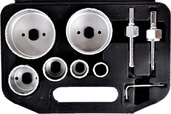 Gręžimo karūnų komplektas Geko U39990; 22-73 mm; 6 vnt.