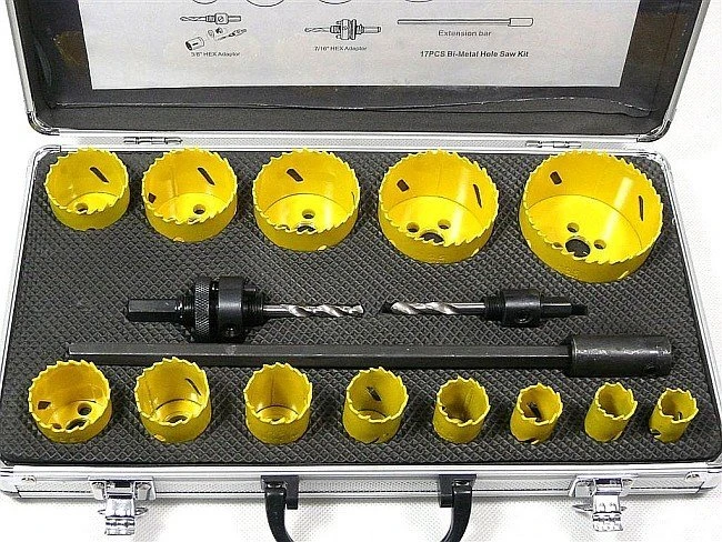 Gręžimo karūnų komplektas Geko U39990; 22-73 mm; 6 vnt.