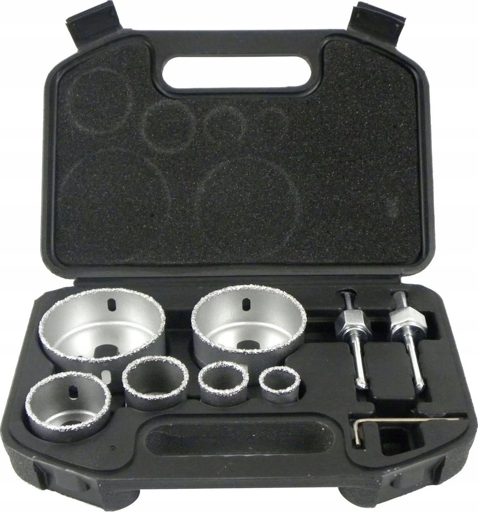 Gręžimo karūnų komplektas Geko U39990; 22-73 mm; 6 vnt.