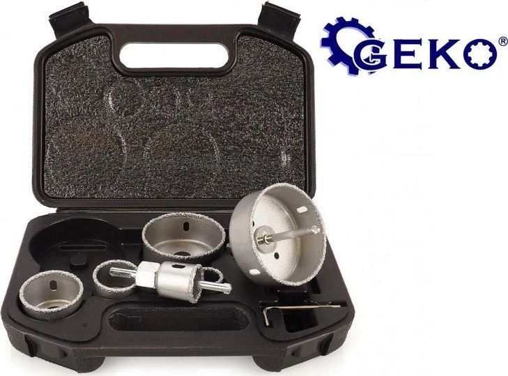 Gręžimo karūnų komplektas Geko U39990; 22-73 mm; 6 vnt.