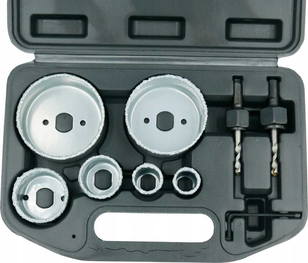 Gręžimo karūnų komplektas Geko U39990; 22-73 mm; 6 vnt.