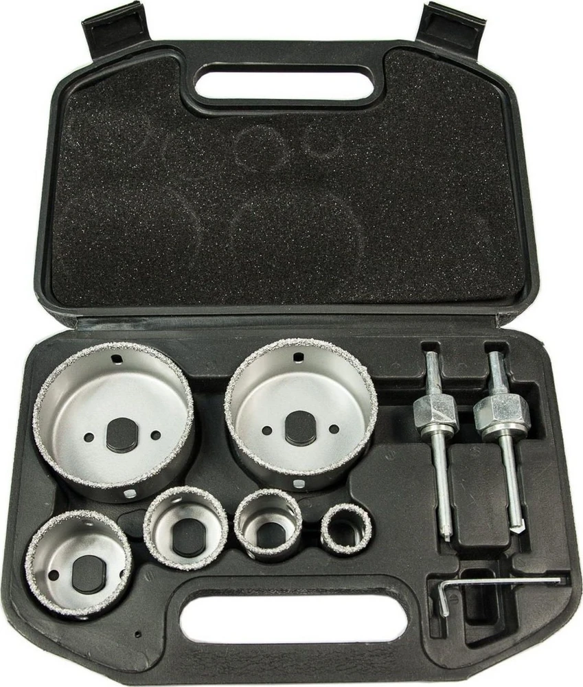 Gręžimo karūnų komplektas Geko U39990; 22-73 mm; 6 vnt.
