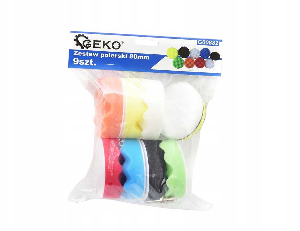 Geko Rinkinys polerski 80mm 9 vnt. (40)