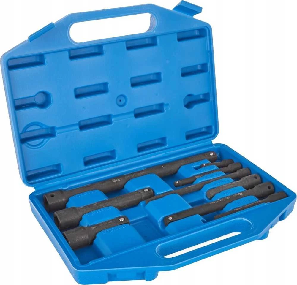 Geko Smūginių prailginimų rinkinys 1/4" 3/8" 1/2" CrV 9 vnt. (15)