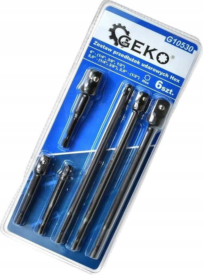Adapterių rinkinys Geko G10530; 1/4''-1/2''; 6 vnt.