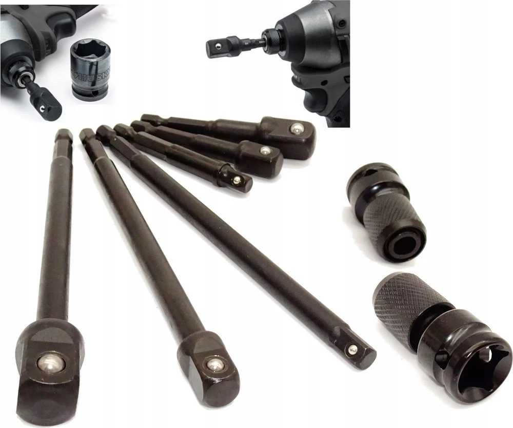 Adapterių rinkinys Geko G10530; 1/4''-1/2''; 6 vnt.