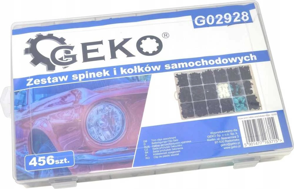 Geko Automobilio apdailos tvirtinimo komplektas 456 vnt.