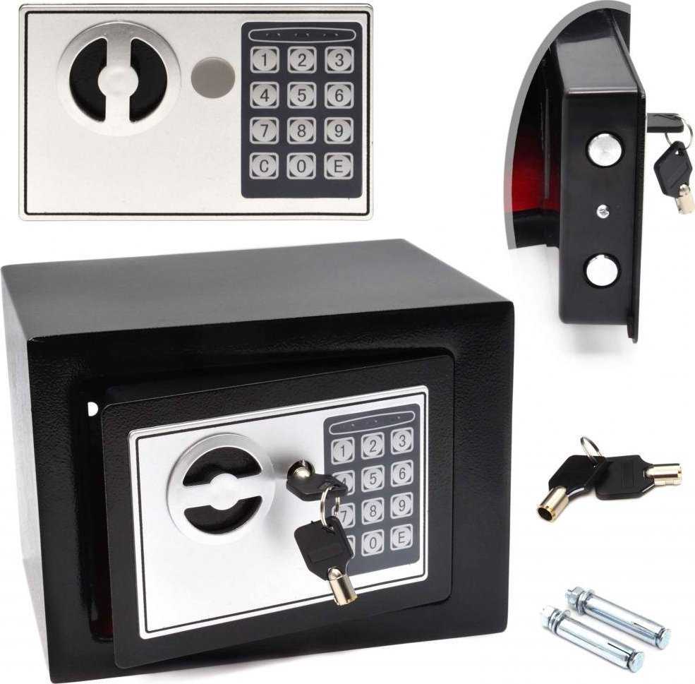 Geko Seifas su kodu ir elektronine spyna 21x17x17cm (1)