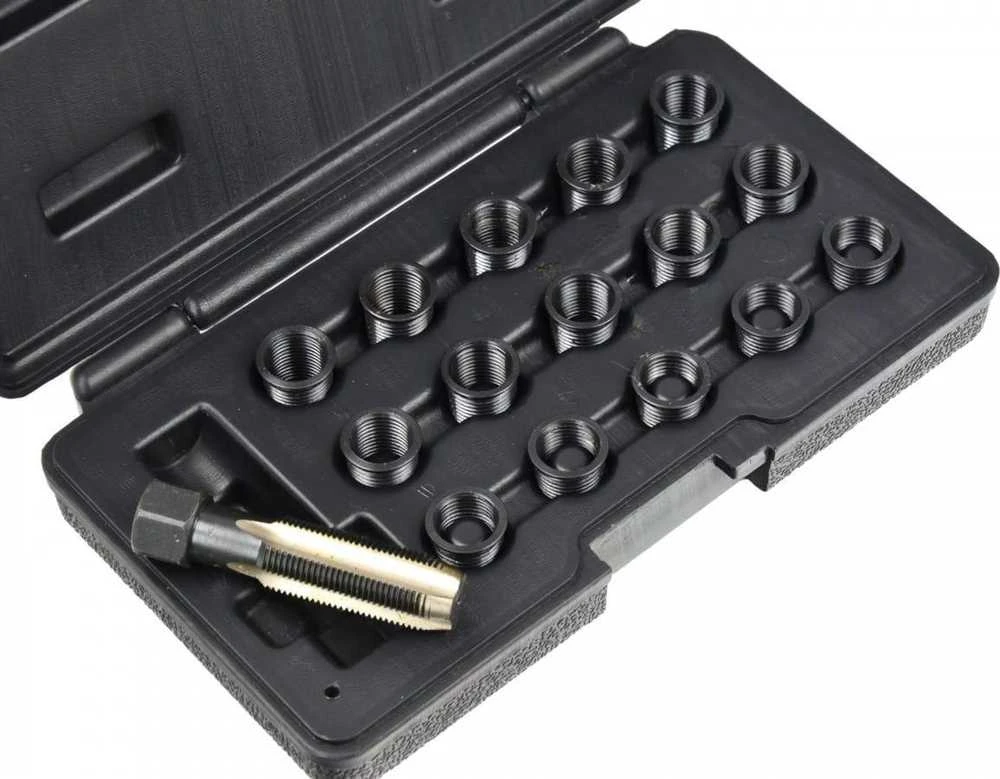 Geko SIELIŲ IR UŽDEGIMO ŽVAKŲ REMONTAS RINKINYS 16 ELEMENTŲ. M14X1.25 (20) G02792 GEKO