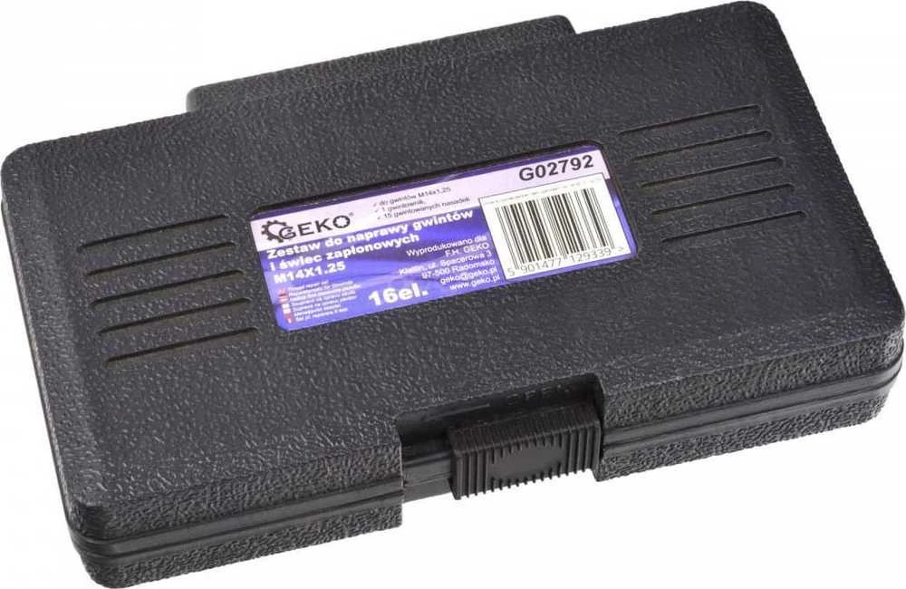 Geko SIELIŲ IR UŽDEGIMO ŽVAKŲ REMONTAS RINKINYS 16 ELEMENTŲ. M14X1.25 (20) G02792 GEKO