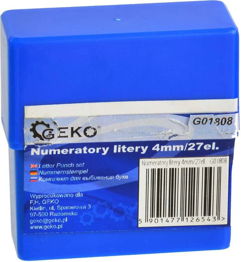 Geko skaitmeninis litras 4 mm/27 el. (50)