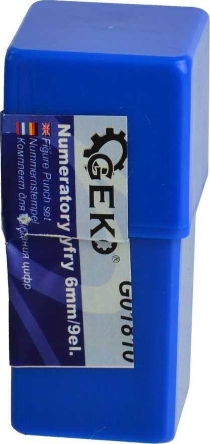 GEKO SKAITMENŲ ŠABLONAS 6mm