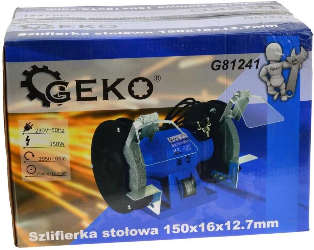 Šlifuoklis Geko Šlifuoklis stołowa 150x16x12,7mm (1)