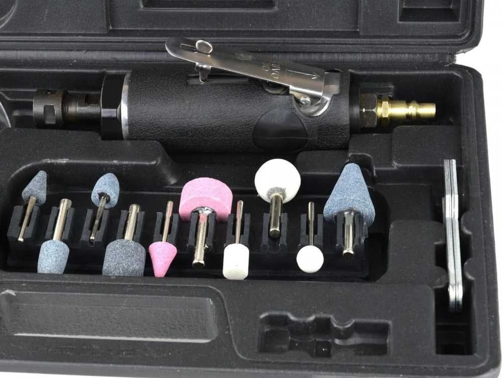 Geko šlifuoklis pneumatinis TRZPIENIOWA 75MM Z AKCESORIAMI(10) G03142 GEKO
