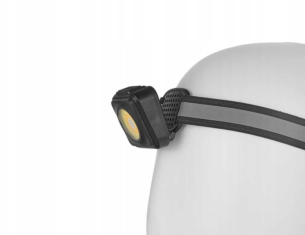 Priekinė žibintuvėlė Geko Priekinė žibintuvėlė atspari smūgiams su atšvaitu LED COB 3W 500mAh 500lm IP44 (240)