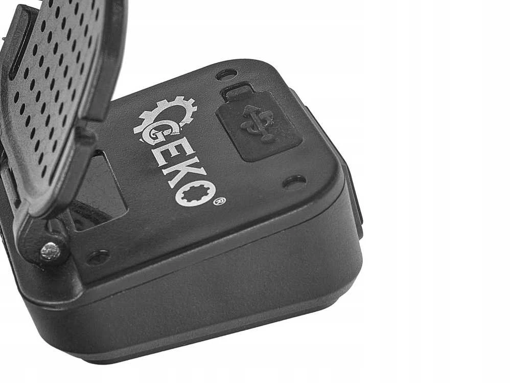 Priekinė žibintuvėlė Geko Priekinė žibintuvėlė atspari smūgiams su atšvaitu LED COB 3W 500mAh 500lm IP44 (240)