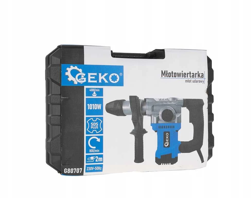 „Geko“ smūginis gręžtuvas Smūginis gręžtuvas - smūginis plaktukas 1010 W 4 J SDS+ /dėklas/ (3)