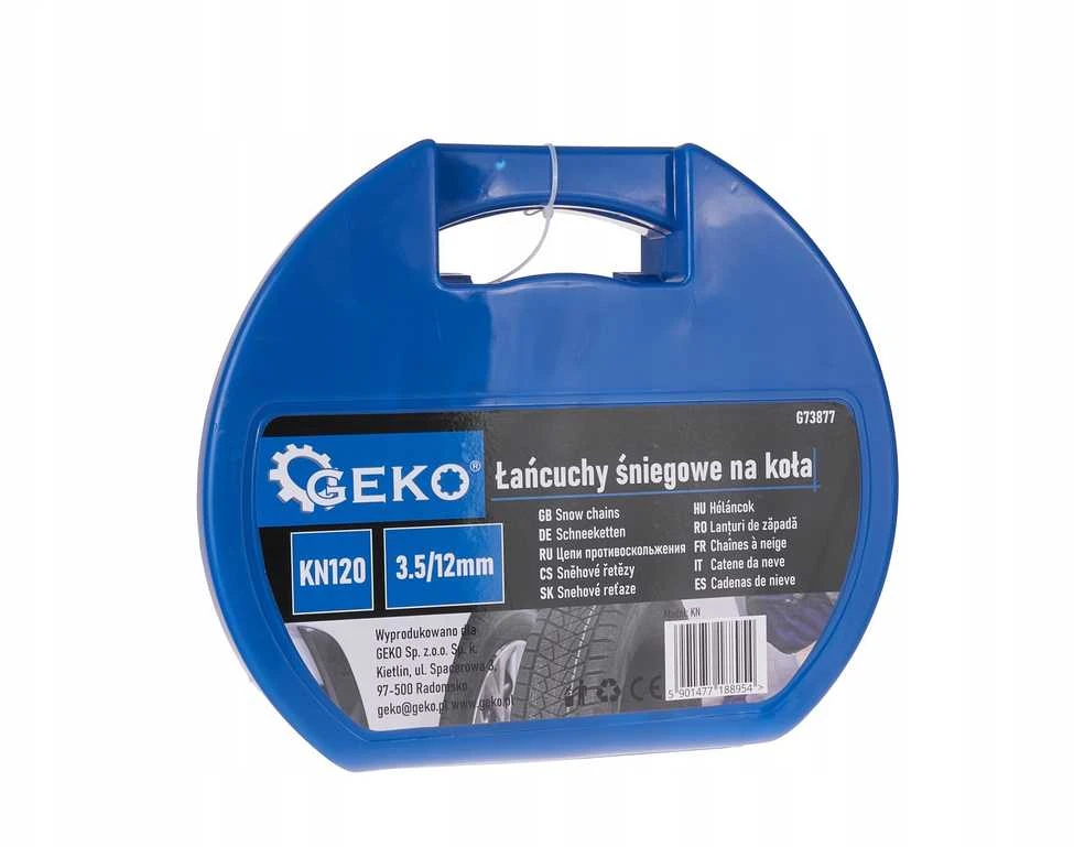 Sniego grandinės ratams Geko KN120 3,5/12 mm