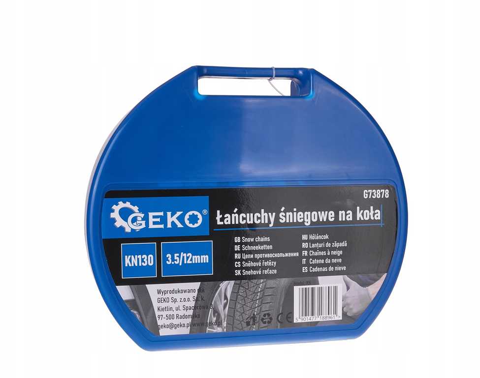 Geko KN130 3,5/12 mm sniego grandinės (5)
