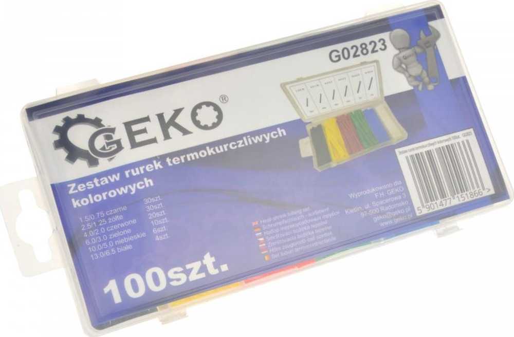 Geko SPALVINGŲ TERŠUMUSSUSUSIAGIAMŲ VAMZDŽIŲ RINKINYS 100 VNT. (20) G02823 GEKO