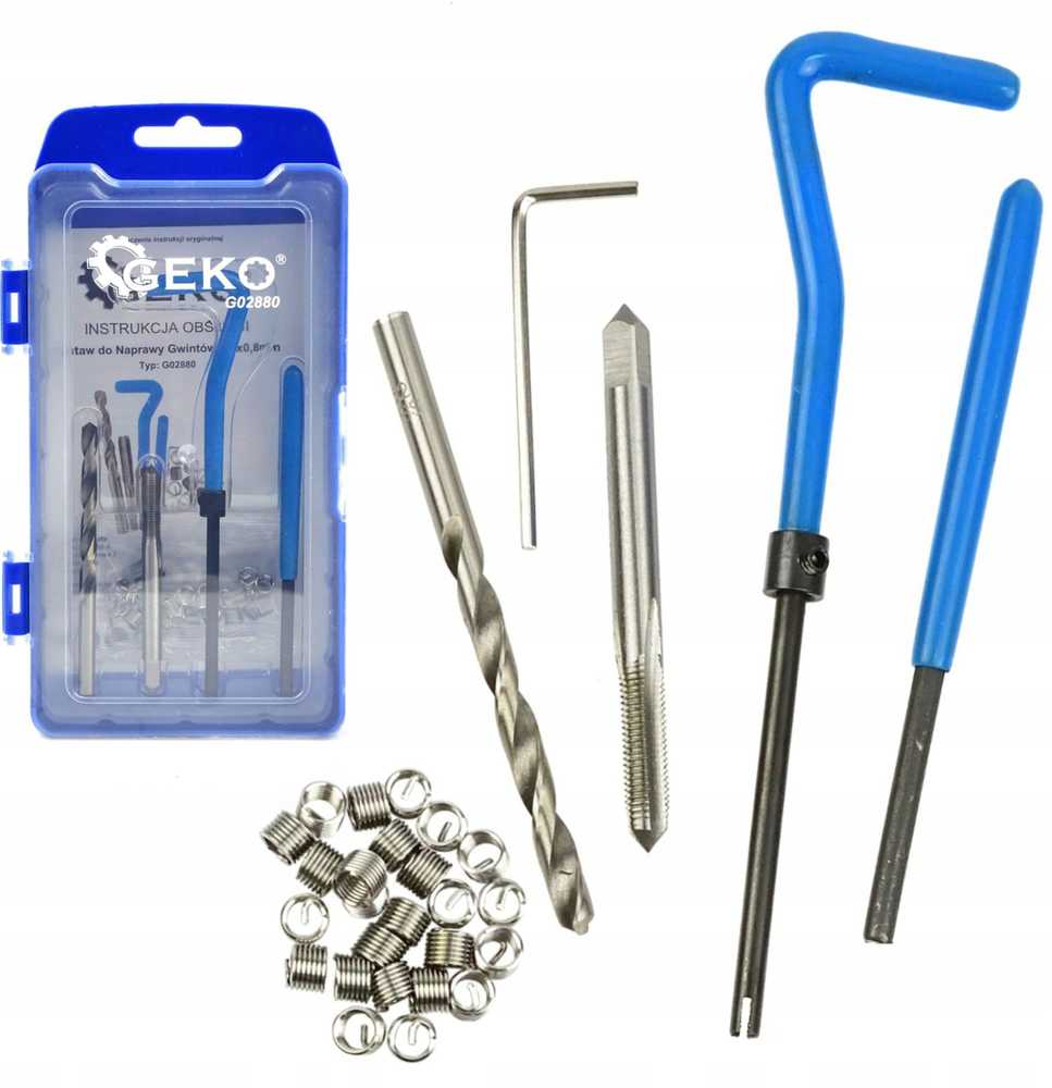 Geko Sriegio taisymo rinkinys M5x0,8mm (10/40)