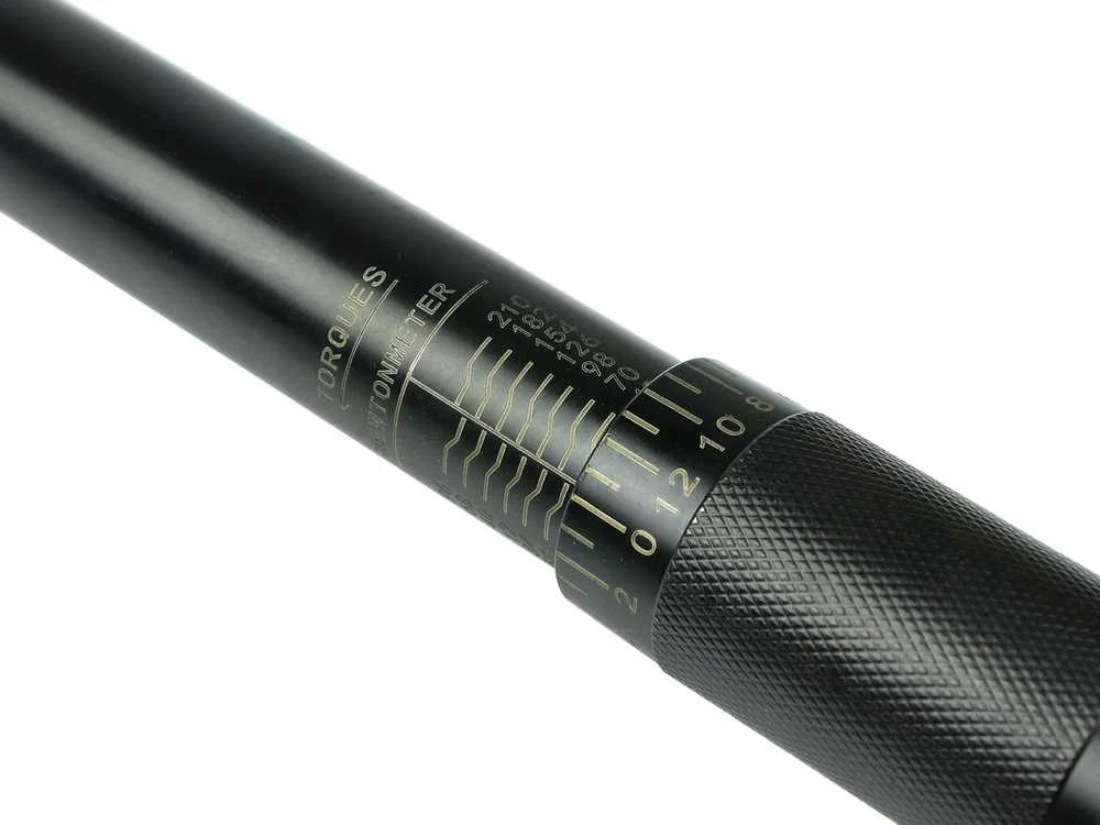 Geko dinamometrinis raktas 1/2'' 28-210 nm + aliuminio antgaliai 3 vnt. Juodas HD (10)
