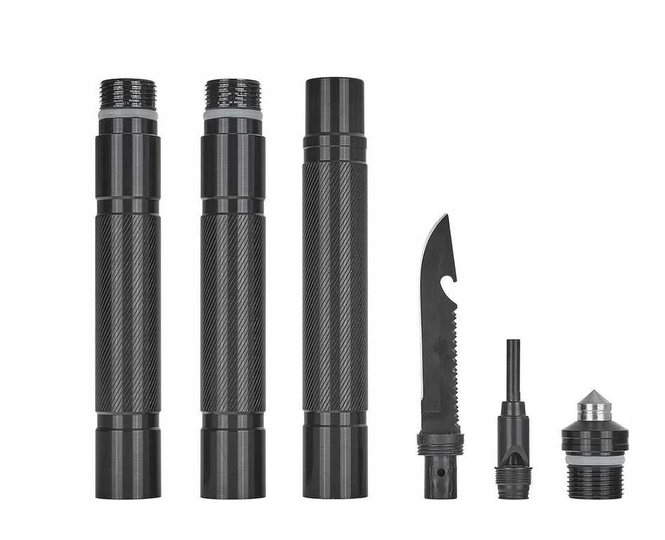Geko Juodas SURVIVAL SERIES (20) taktinis daugiafunkcis sulankstomas kastuvas