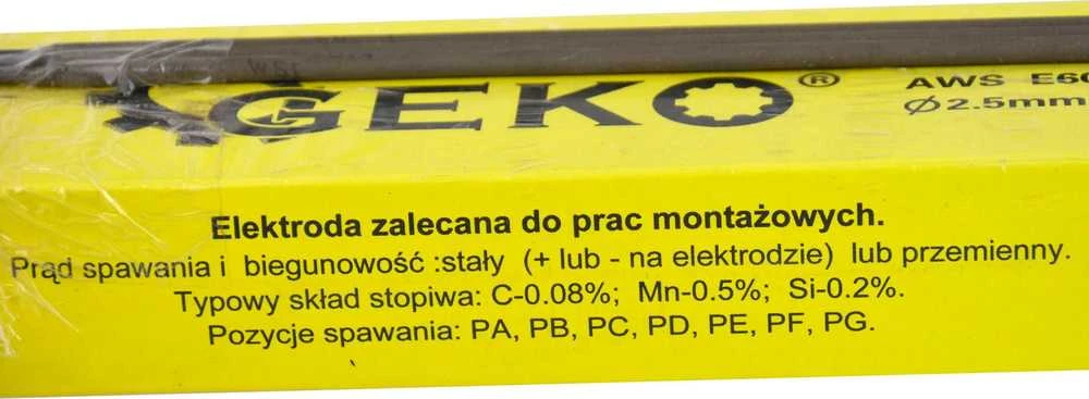 Geko suvirinimo elektrodai 2,5 mm x 300 mm rožiniai (2,5kg) (8)