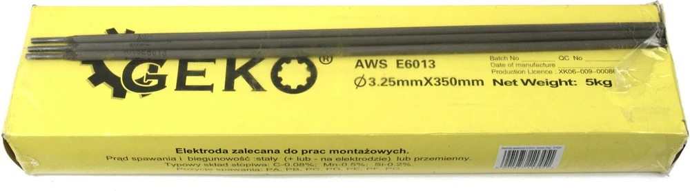 Geko suvirinimo elektrodai 3,25 mm x 350 mm rožiniai (5kg) (4)
