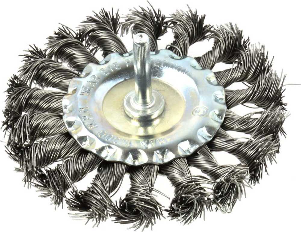 Geko Szczotka druciana tarczowa pleciona na wiertarkę 100mm (G00629)