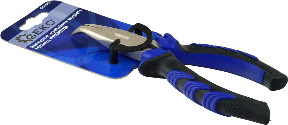 Geko szczypce wydłużone wygięte 160mm premium (G00807)