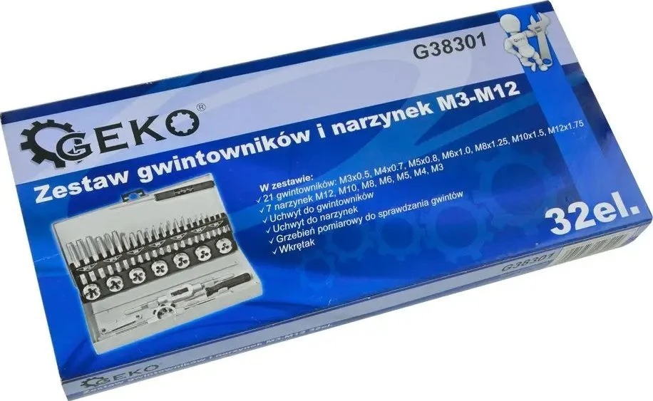 Geko TAPS + ĮRANKIAI. rinkinys 32 vnt /GEKO