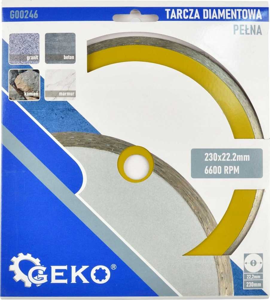 Geko Tarcza diam. 230mmx22,23 Pełna (25)