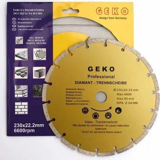 Geko Tarcza diam.230mm segment.PROFI(25)