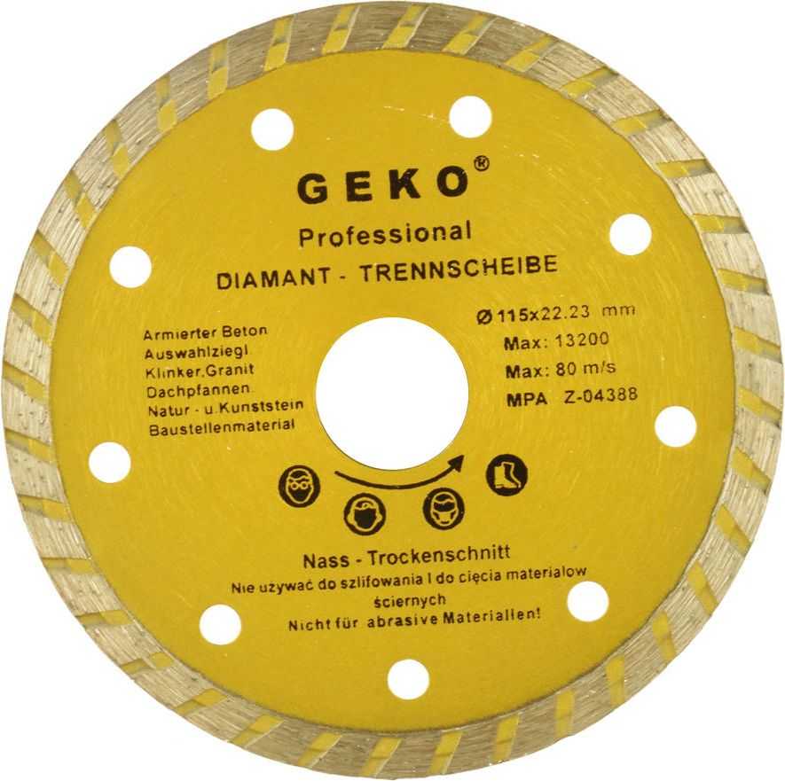 Geko deimantinis diskas 115 mm turbo (G00260)