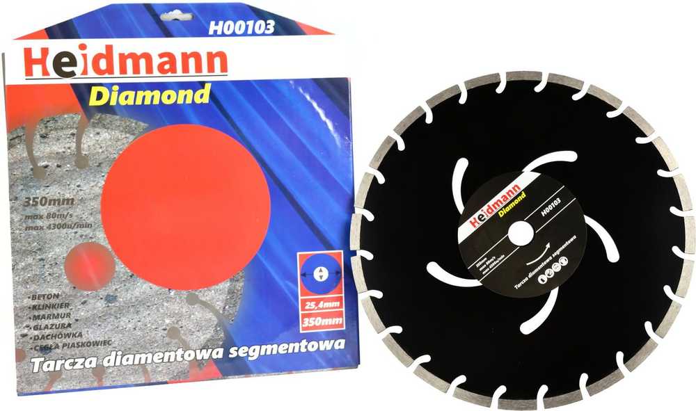 Geko tarcza diamentowa 350x25,4x10mm juoda (H00103)