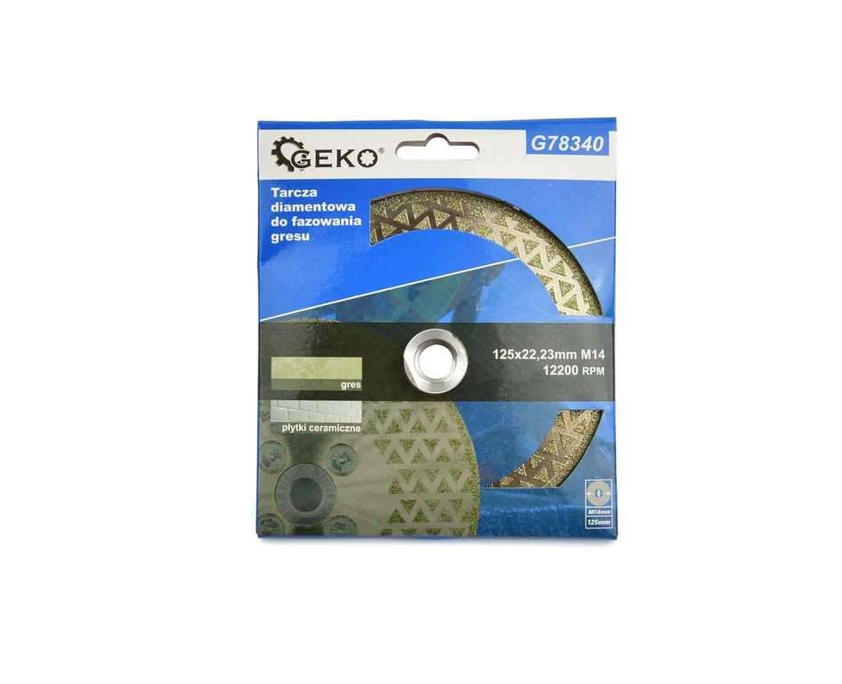 Geko Tarcza diamentowa do fazowania gresu 125x22,23mm M14 (50)
