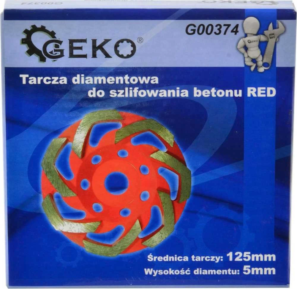 Geko deimantinis šlifavimo diskas betonui Raudonas 125 x 5mm (50)