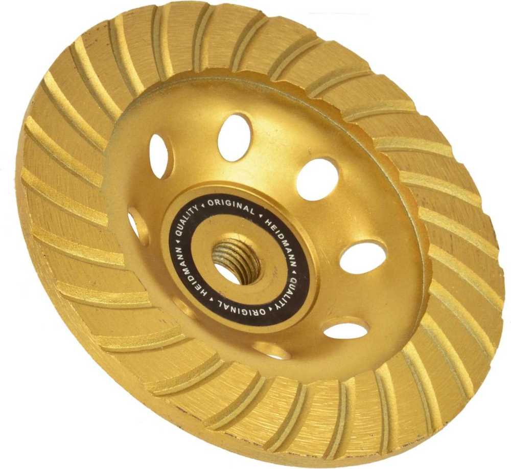 Geko turbo deimantinis šlifavimo diskas betonui 125 mm M14 (H00121)