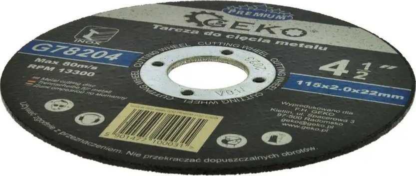 Geko PREMIUM 115x2 nerūdijančio plieno metalo pjovimo diskas (25/200)