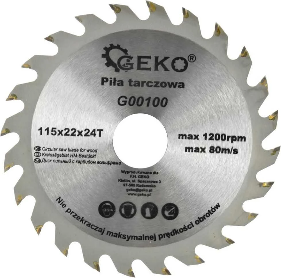 Geko Diskelis pjovimo medžiui 115mm 24d