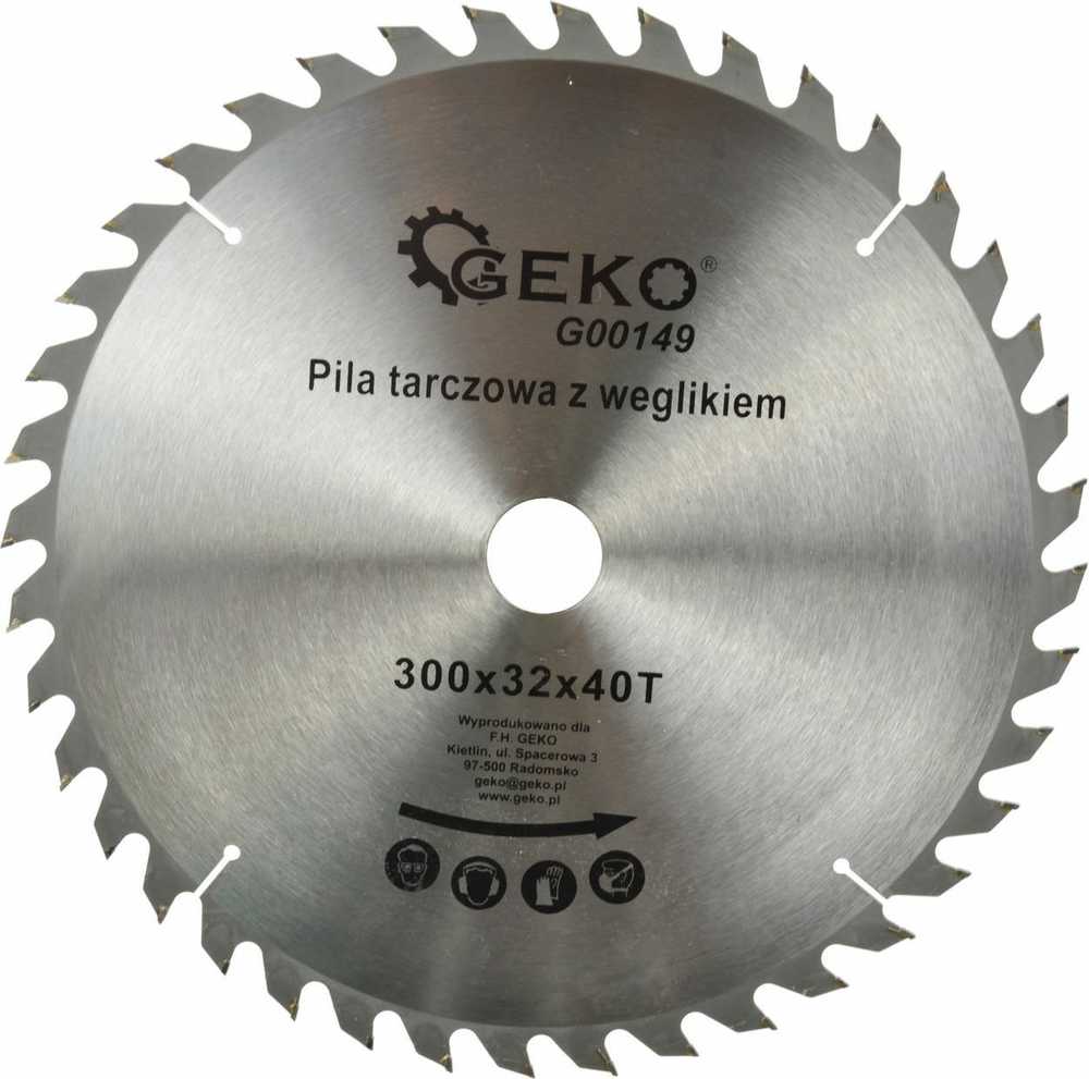 Geko DISKINIS Pjūklas 300x32mm 40 DANTŲ WIDIA