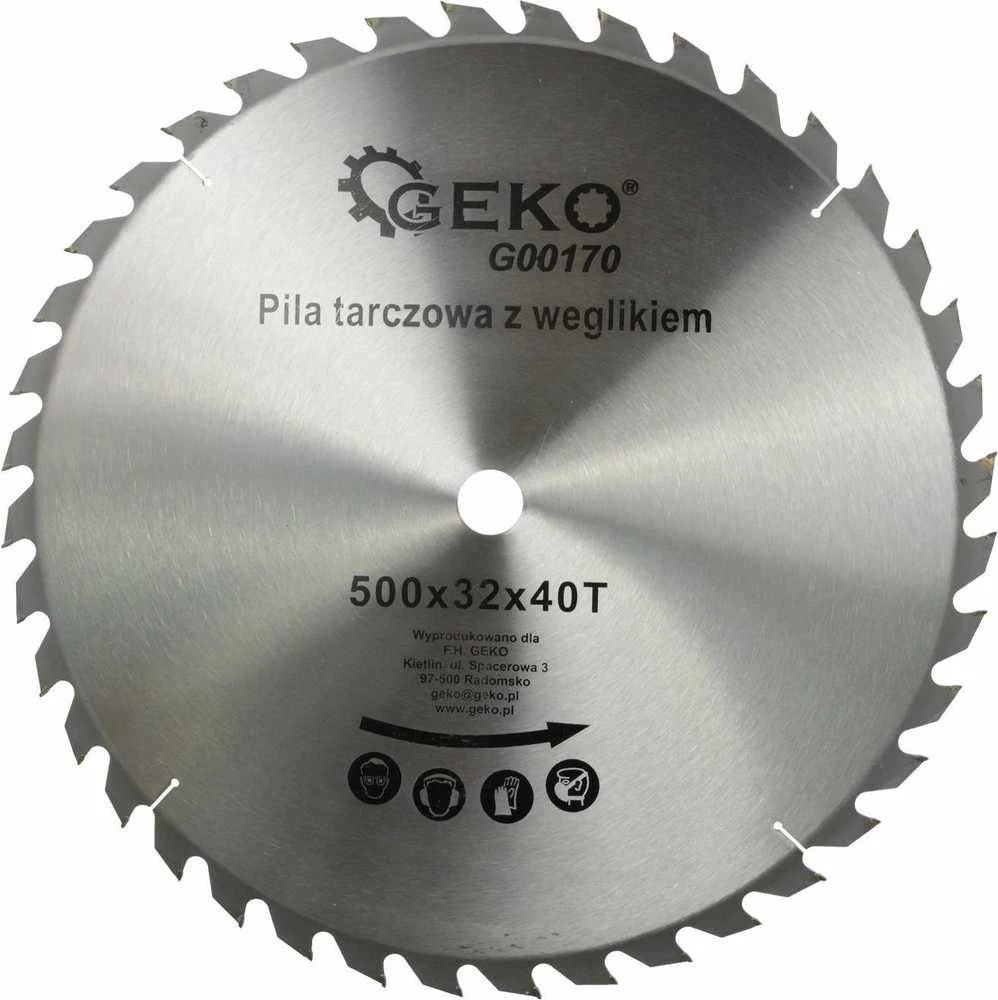 Geko DISKINIS Pjūklas 500x32mm 40 DANTŲ BE WIDIA