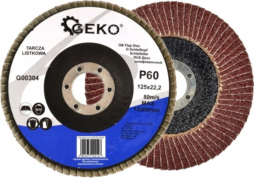 Geko Diskinis pjovimo diskas 125mm P40 (10/200)