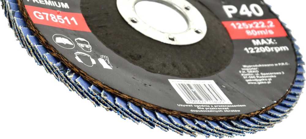 Geko Flap diskas ''CYRKON'' 125 mm P40 GEKO PREMIUM (10/200)