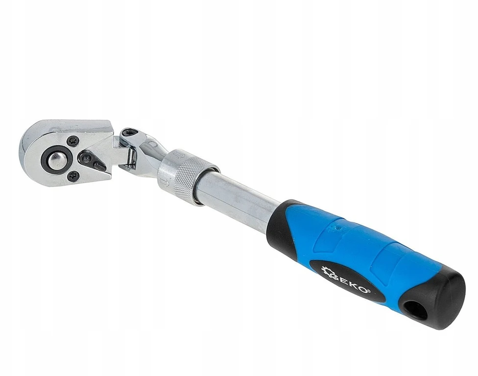 Geko Sulenkiama teleskopinė reketo rankena 1/4'' 210-278mm 72T CrV (60)