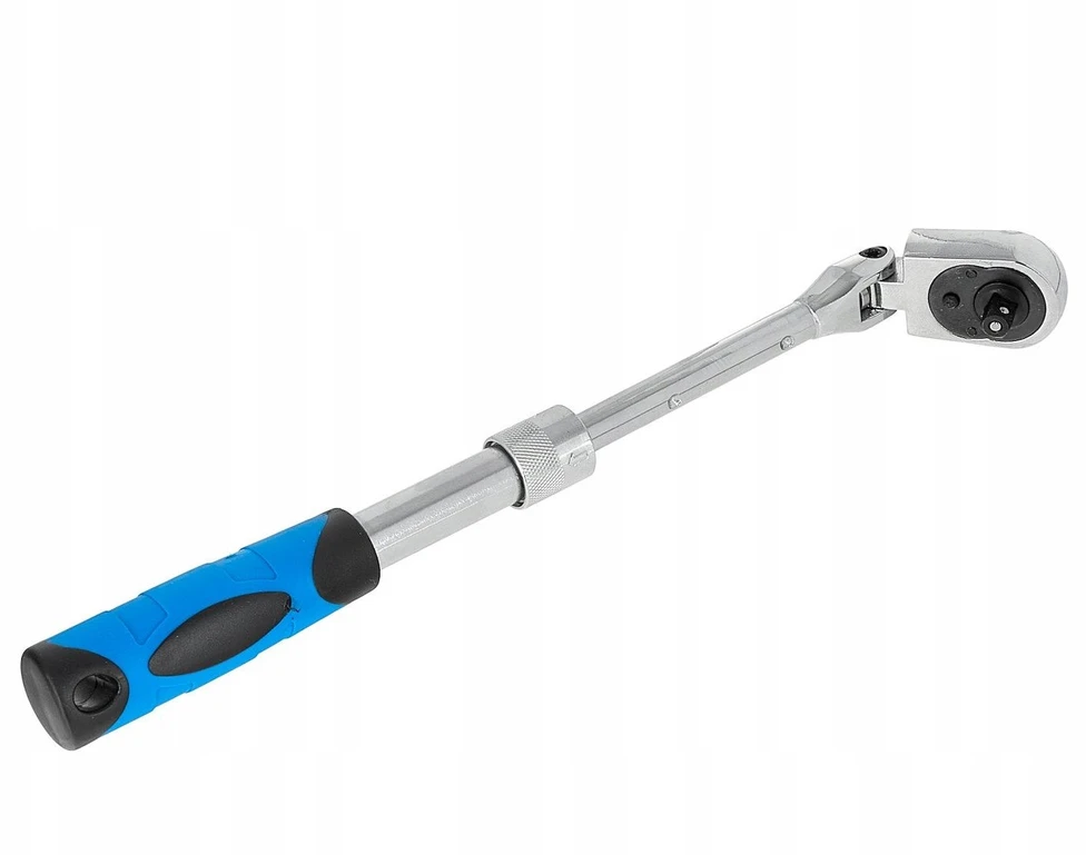 Geko Sulenkiama teleskopinė reketo rankena 1/4'' 210-278mm 72T CrV (60)