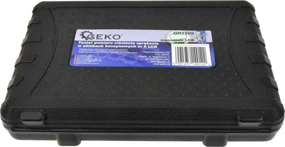 Geko TESTERIS, SUDĖJIMO SLĖGIO MATAVIMAS BENZINIUOSE VARIKLIUOSE NR.6 LCD (20) G02509 GEKO